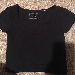 black crop top