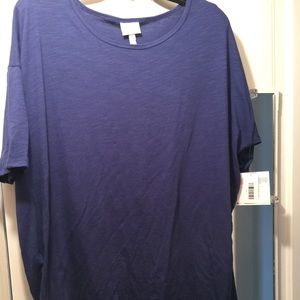 Lg Irma Blue BNWT Lularoe