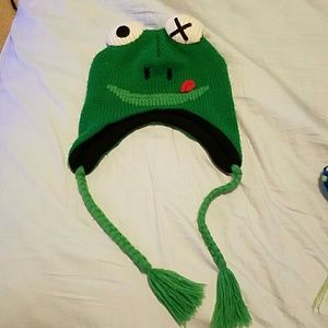 Green Frog Hat
