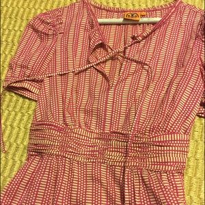 Tory burch pink blouse