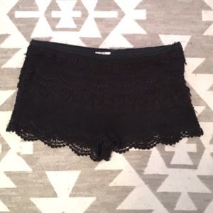 Urban Outfitters Pins & Needles lace black shorts