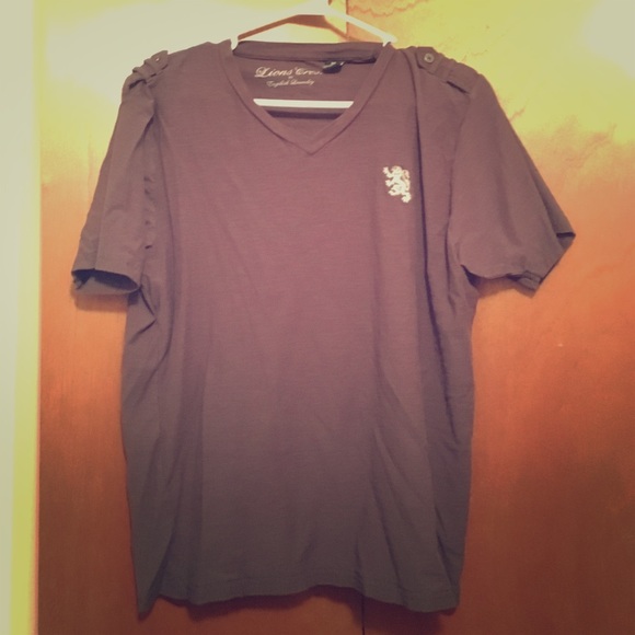 English Laundry Grey V-Neck