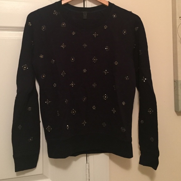 Navy Jcrew Pullover Sweater