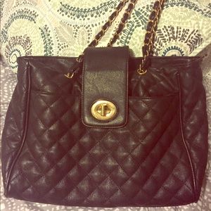 Aldo Black Quilted Handbag