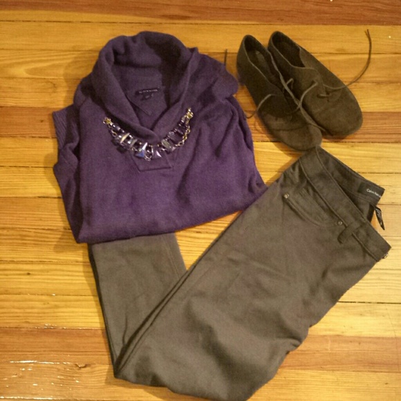 Calvin Klein Brown Straight Leg Pants/Jeggings