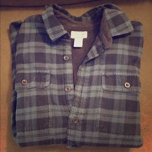 Button up sweater shirt