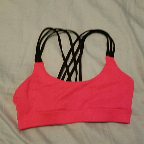 Forever 21 Coral and black workout bra - Picture 1 of 1