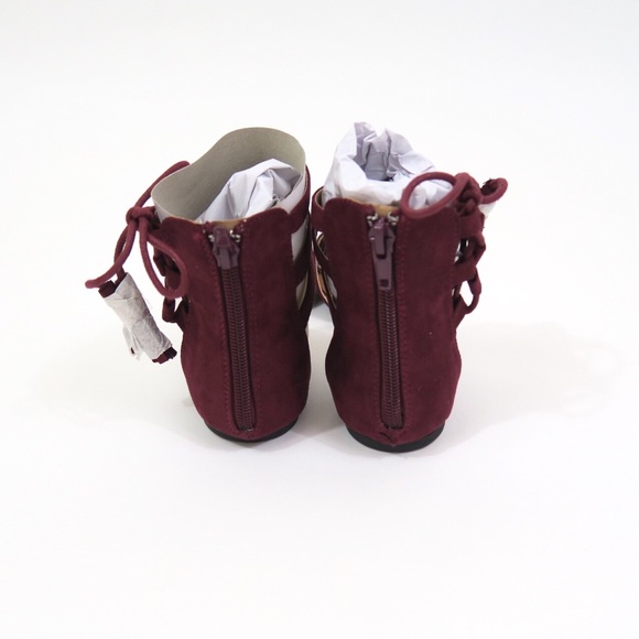 🔴SOLD🔴Burgundy ankle strap pointy toe flats - Picture 4 of 5