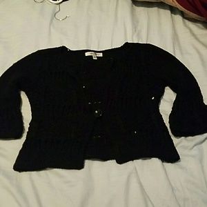 Cute thick Black crop sweater