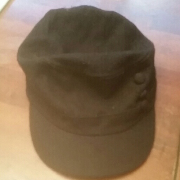 Black page boy hat