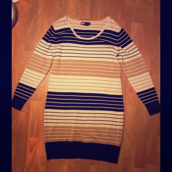 SayWhat? Long Sleeve Stripped Dress