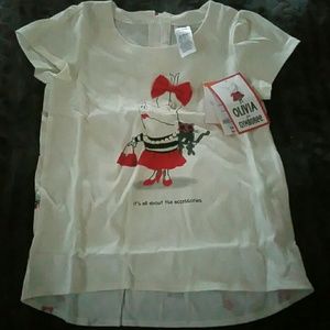 Girls 6 Olivia NWT gymboree shirt