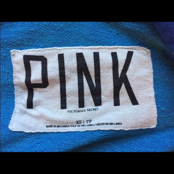 Blue zip up hoodie from Pink by Victoria's Secret - Picture 2 of 3