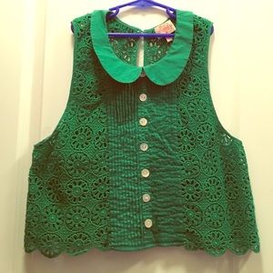 Peter Pan collared Top