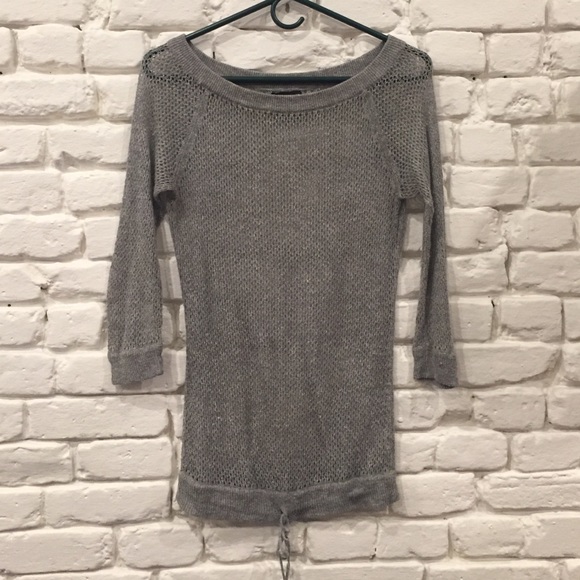 Sheer gray club Monaco S/P sweater. - Picture 2 of 5