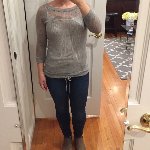 Sheer gray club Monaco S/P sweater. - Picture 4 of 5