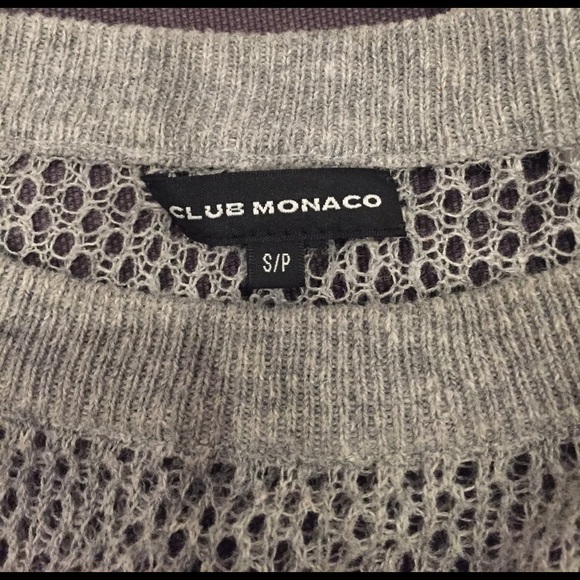 Sheer gray club Monaco S/P sweater. - Picture 5 of 5