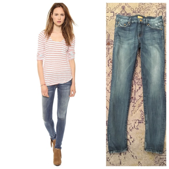 MOTHER "the Looker" skinny jeans in Tequila Truth