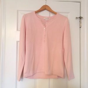 {Chause} Pale Pink Super Soft Henley
