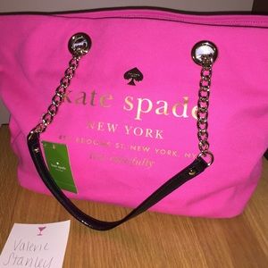 Kate Spade pink tote NWT