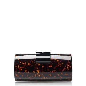 J. Crew tortoise hard shell clutch