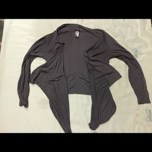 Gray open cardigan!