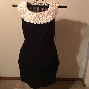 Ivory and black dress