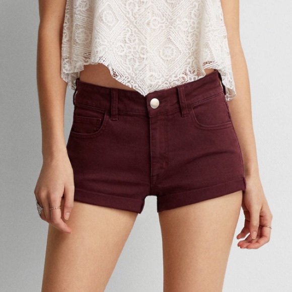 SOLD! Burgundy American Eagle Shorts