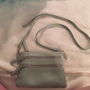 Mint crossbody bag