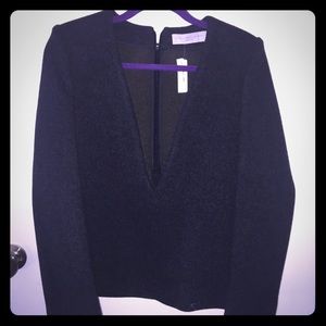 Stella McCartney Deep V sweater blouse