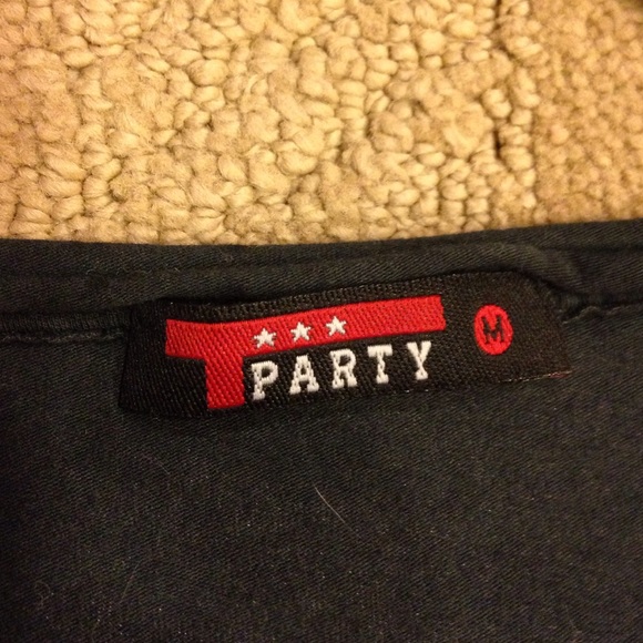 Navy and Pink T-shirt Dress - Picture 2 of 4