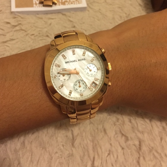 ?Michael Kors Pink Gold Watch? main image 4