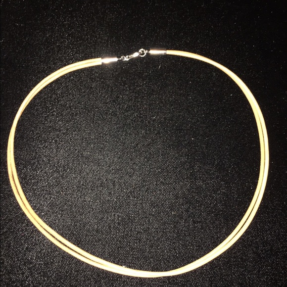 Tan Leather Necklace