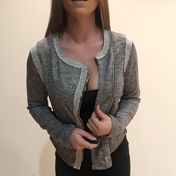 Edgy Asymmetrical Zip Jacket - Picture 3 of 4