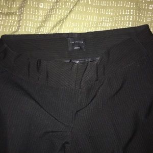 The Limited black pinstrip dress pants.