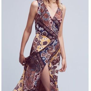 Anthropologie Mountainaire Maxi Wrap Dress