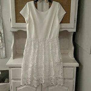 White lace dress