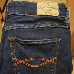 Abercrombie dark wash skinny jeans