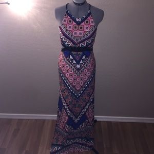 Printed maxi dress