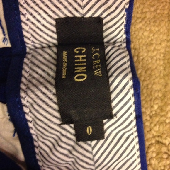 J. Crew 3inch Chino Shorts. Blue. - Picture 2 of 2