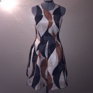 Printed knee length dress