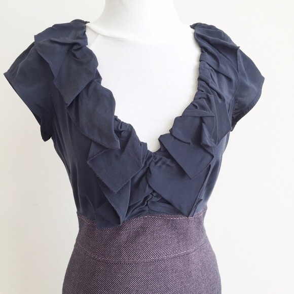 ✨SOLD✨ new | Rebecca Taylor Purple Silk Dress - Picture 3 of 4