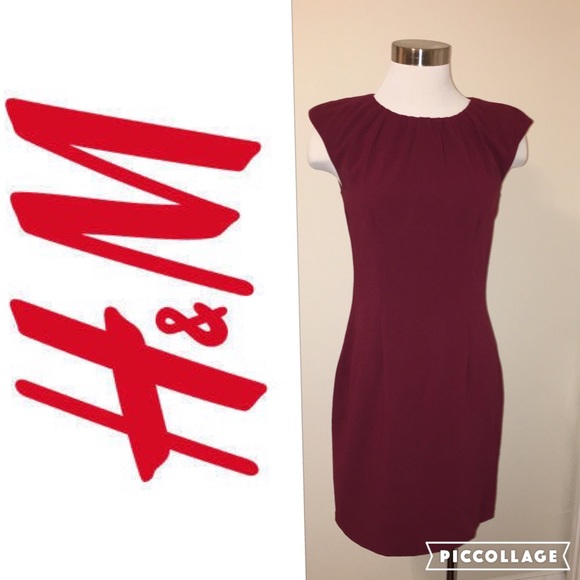 🍂 Oxblood fitted dress