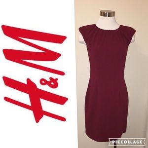 🍂 Oxblood fitted dress