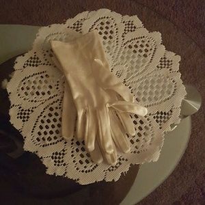 Off White Dress Gloves Slightly Faded
