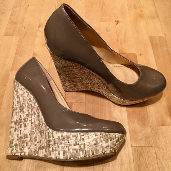 Steve Madden Patent Leather Platform Wedge 8.5 - Picture 4 of 4