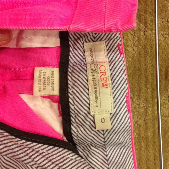 J. Crew Chino Shorts. Pink. - Picture 2 of 2