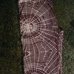 Lularoe OS purple spiderweb Halloween unicorn