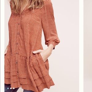 Button Down Tunic )Anthropologie)