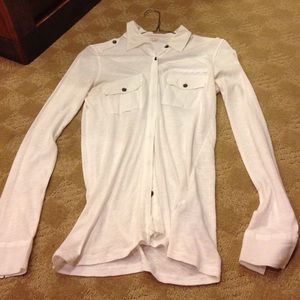 J. Crew soft white button up